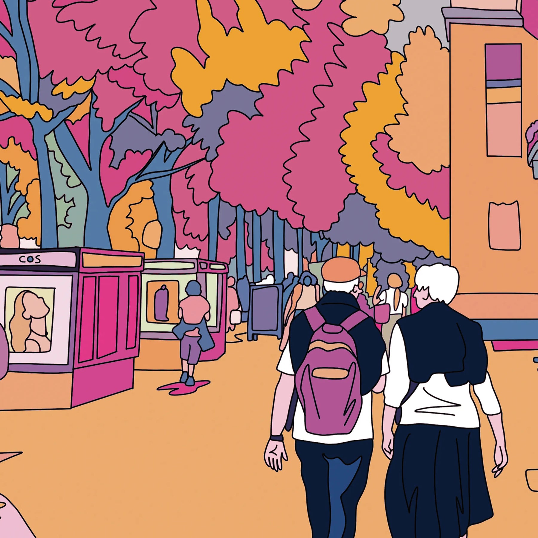 Berlin afternoon walking